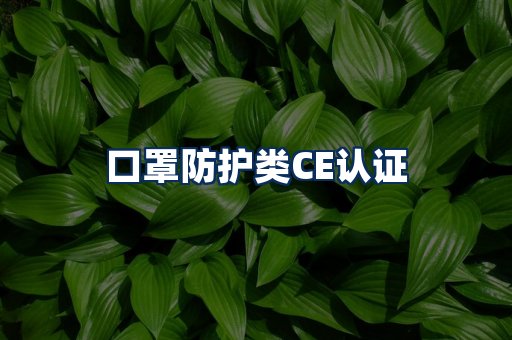 口罩防护类CE认证